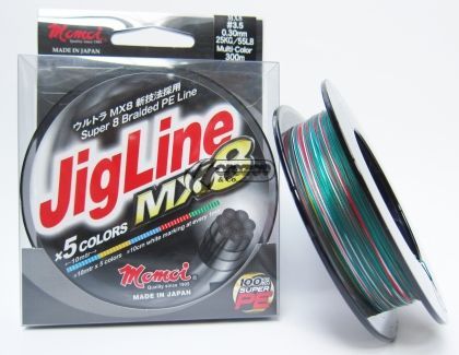 Плетено влакно Jig Line MX8 MULTICOLOR 300m