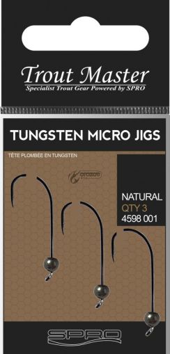 SPRO TUNGSTEN MICRO JIGS 0.5G NATURAL Hooк #6