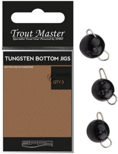 SPRO TUNGSTEN BOTTOM JIGS 1.0G BLACK